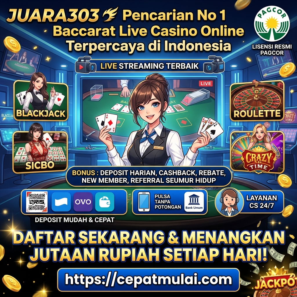 JUARA303 ☄️ Pencarian No 1 Baccarat Live Casino Online Terpercaya di Indonesia